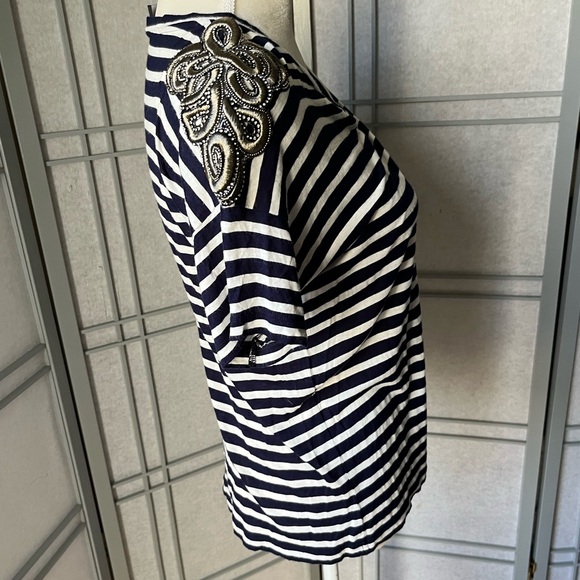 The Kooples Embellished Tee Size 2 Medium - Picture 3 of 8